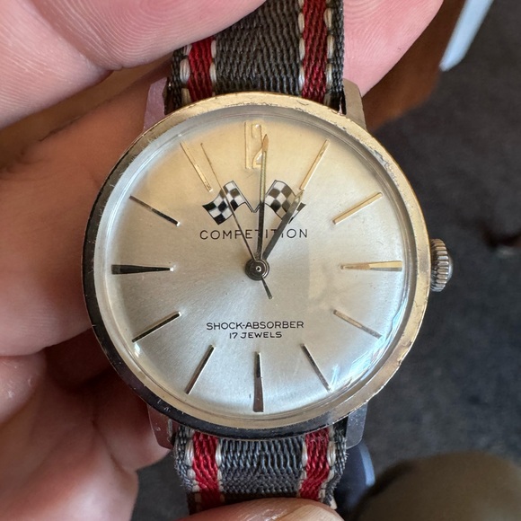 Vintage manual wind competition watch